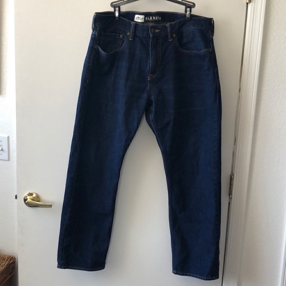 Old Navy Slim Straight Leg Jeans size 36x30 GUC